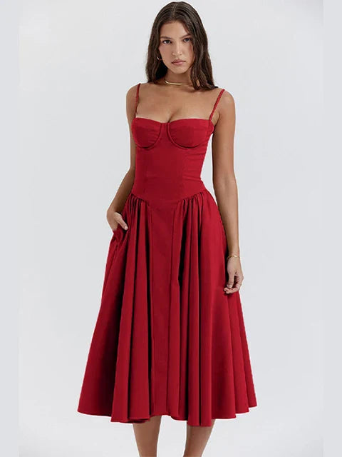 ELA™ | GINA DRESS - RED