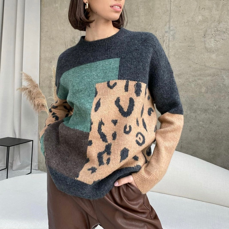 ELA™ | Leopard Print Sweater